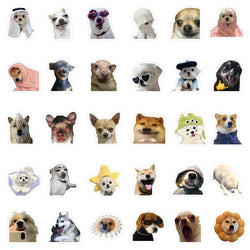 10/30/50PCS Cute Dog Animals Stickers Funny Meme Cartoon Decals Decoration DIY Notebook Fridge Laptop Phone Car Sticker For Kids (ONLINE ORDER ONLY)