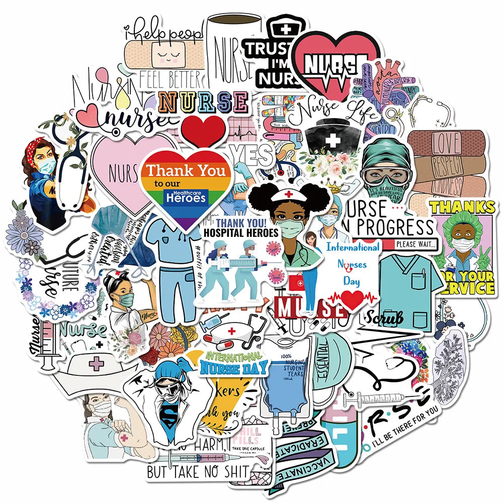 50/100PCS Pharmacist Horror Gothic Graffiti Mobile Phone Notebook Luggage Car Decoration Waterproof Sticker Toy Wholesale (Online Order Only)