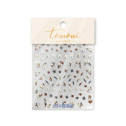 Retro Mini Flower Vintage Leaves Hot Stamping Petal Daisy Delicate Chic Self Adhesive Nail Art Stickers Manicure Decal Wholesale (ONLINE ORDER ONLY)