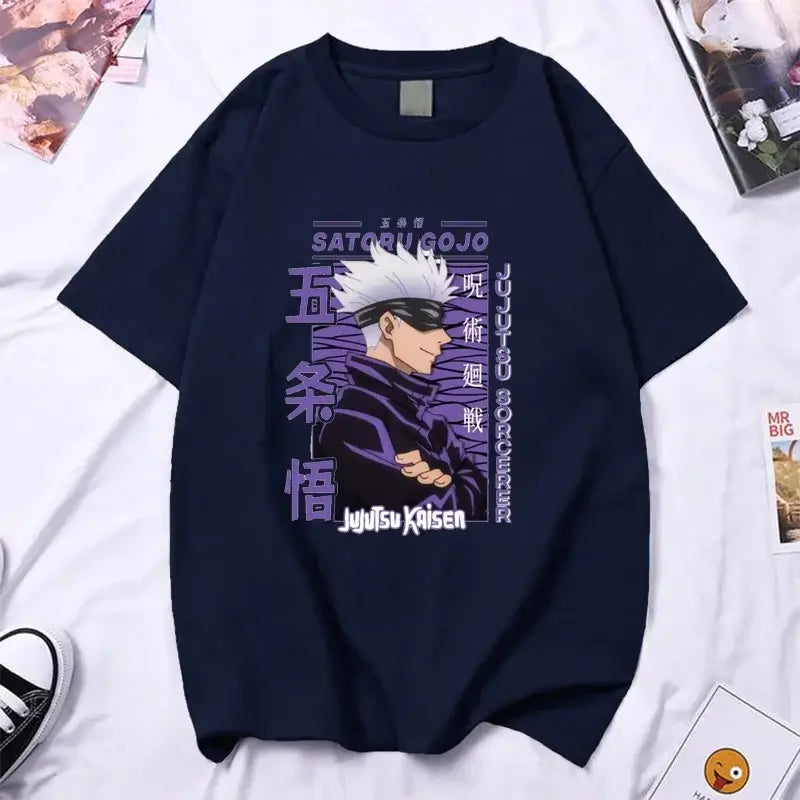 Gojo Satoru T-shirt High Quality Y2k Anime Tee (ONLINE ORDER ONLY)