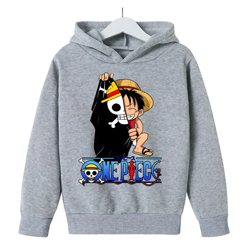 One Piece Hoodies Kids 2025 Luffy Pullover Cosplay (ONLINE ORDER ONLY)