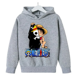One Piece Hoodies Kids 2025 Luffy Pullover Cosplay (ONLINE ORDER ONLY)