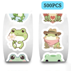 100-500pcs Frog Animals Reward Stickers School Students Cute Cartoon Encouragement Sticker Scrapbooking DIY Gift Decoration (ONLINE ORDER ONLY)