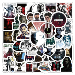 Alan Wake Game Sticker Set: Waterproof PVC for Skateboard, Notebook, Graffiti (Online Order Only)