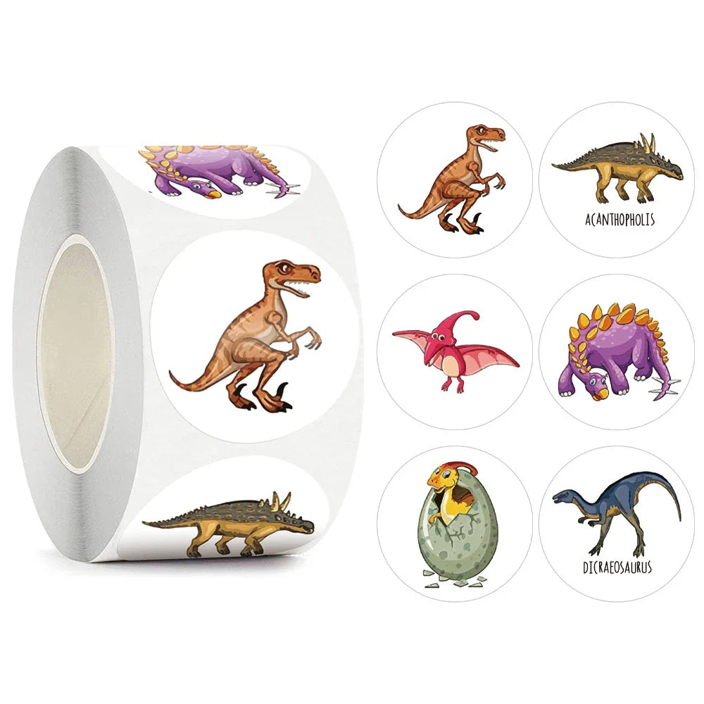 500pcs/roll 1inch Cartoon Animal Children Sticker Label Thank You Cute Toy Game Sticker DIY Gift Sealing Label Decoration 
 (ONLINE ORDER ONLY)