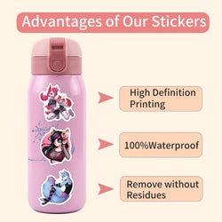 10/30/60PCS Sexy Furry Personification Animal Stickers Cute Cartoon Graffiti Decals Toy DIY Laptop Guitar Bike Skateboard Fridge (ONLINE ORDER ONLY)