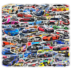 10/30/50/102PCS JDM Retrofit Racing Car Graffiti Stickers Laptop Luggage Motorcycle Fridge Car Waterproof Cool Sticker Kids Toy (ONLINE ORDER ONLY)