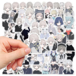 10/30/56PCS Morbid Girl Stickers Cute ACG Girl Cartoon Sticker Scrapbook Luggage Laptop Phone Car Bike Skateboard Decals Toy (Online Order Only)