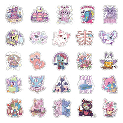 10/30/50/100PCS Cute Horror Cartoon Stickers Graffiti Halloween Decoration Kids Toy DIY Phone Luggage Suitcase Motorcycle Decals (ONLINE ORDER ONLY)