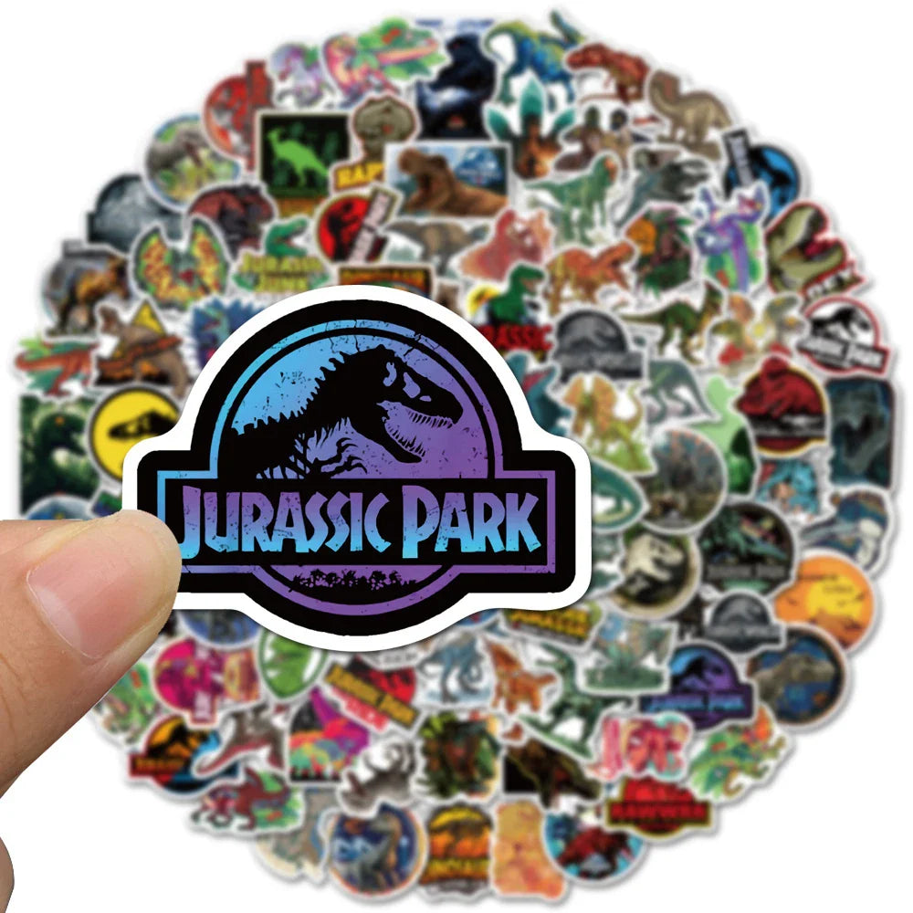 10/30/50PCS Cartoon Jurassic Park Dinosaur Forest Creative Graffiti Sticker Bike Scooter Helmet Laptop Computer Wholesale (Online Order Only)