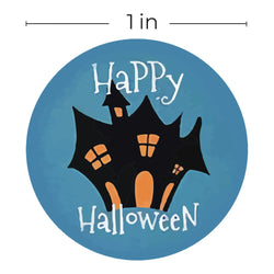100-500pcs Halloween Pumpkin Witch Self Adhesive Paper Stickers Candy Bags Box Gift Packaging Sealing Sticker Labels (ONLINE ORDER ONLY)