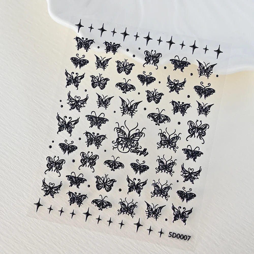 1Sheet Valentine's Day Decals 5D Nail Art Stickers Heart Self-Adhesive Slider Love Letters DIY Manicure Accessories "Dopamine" % (ONLINE ORDER ONLY)