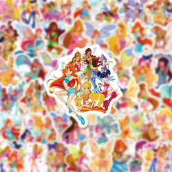 10/30/60PCS Pretty Woman Butterfly Winx Club Stickers Aesthetic Decals DIY Suitcase Notebook Phone Luggage Guitar Cartoon Toys (ONLINE ORDER ONLY)