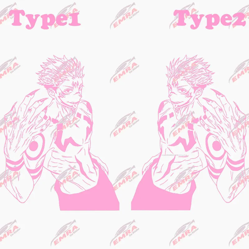 Anime Large Stickers For Car Sticker Handsome Boy Window Body Hood Decoration Die Cutting Waterproof Prevent PVC Vinyl Decals (ONLINE ORDER ONLY)