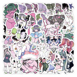 Cartoon Sexy Graffiti Stickers - Waterproof DIY Laptop Phone Helmet Decor (10/30/50pcs) (ONLINE ORDER ONLY)