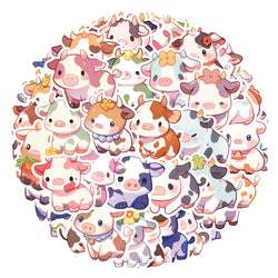 Cartoon Animal Rainbow Stickers for Suitcase, Skateboard, Laptop, Luggage, Phone, Car - 10/30/50Pcs (ONLINE ORDER ONLY)