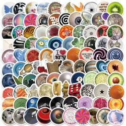 10/50/100pcs INS Style Glass Bead Ball World Cartoon Stickers DIY Skateboard Laptop Guitar Phone Luggage Cute Sticker Toy (Online Order Only)