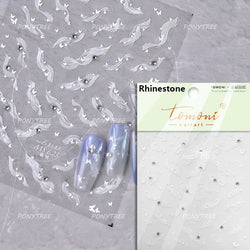 Golden Ink Brush Hot Stamping Irregular Lines Texture Sensation Moon Advanced Feeling Adhesive Nail Art Sticker Manicure Decals (Online Order Only)