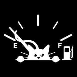 Peeping Cat Full Gas Gauge Sticker for Car Fuel Tank Cap Door Decoration Automotive Supplies Outdoor Stickers Pvc Vinyl Decals (ONLINE ORDER ONLY)