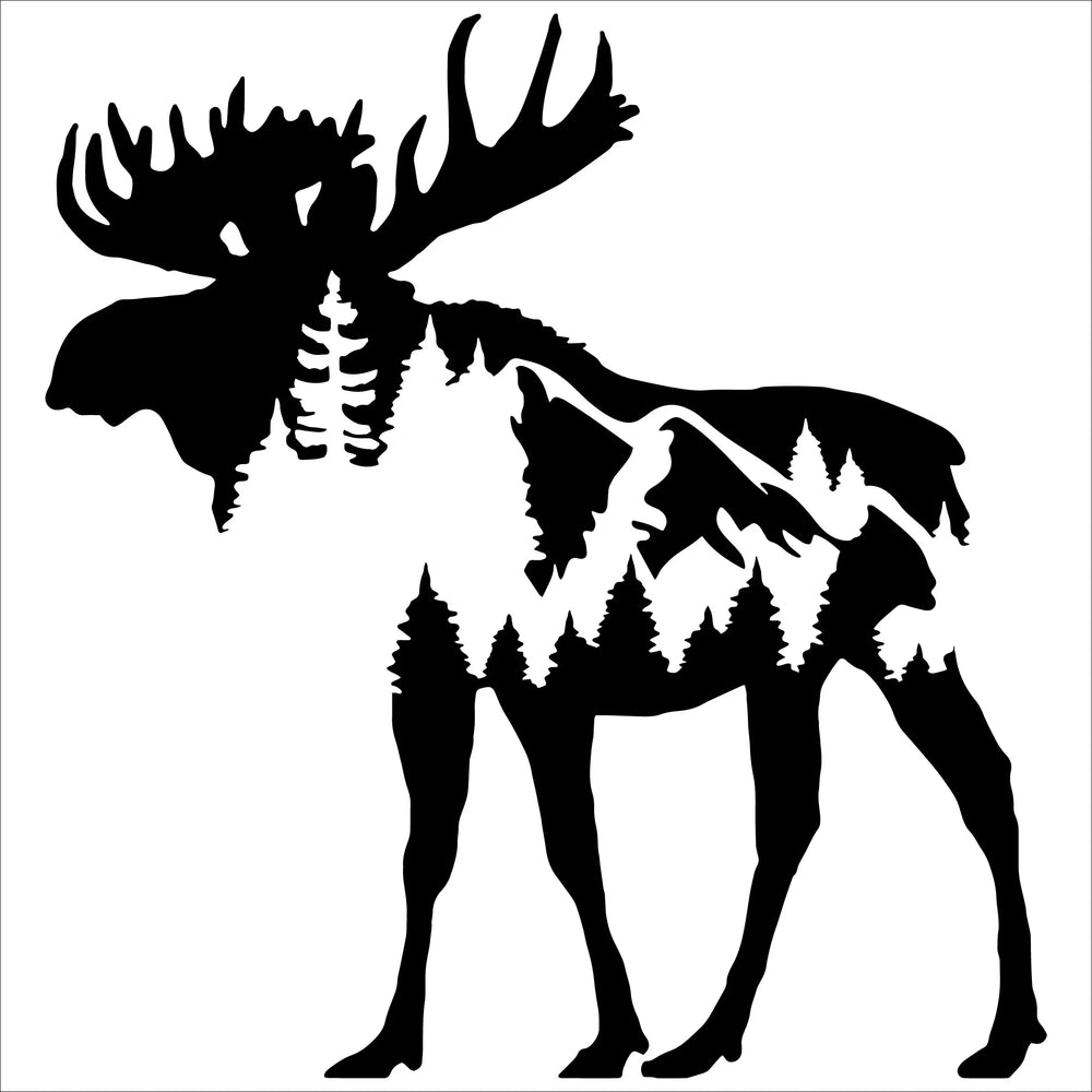 Mountain Moose For Car Sticker Pacific Northwest Stickers Accessories Decorations Window Die Cutting Vinyl Decals (ONLINE ORDER ONLY)