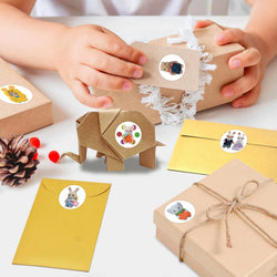 100-500pcs Cute Cartoon Animal Reward Stickers Funny Stationery Decals for Kids Toy DIY Phone Bottle Notebook Sealing Sticker (ONLINE ORDER ONLY)