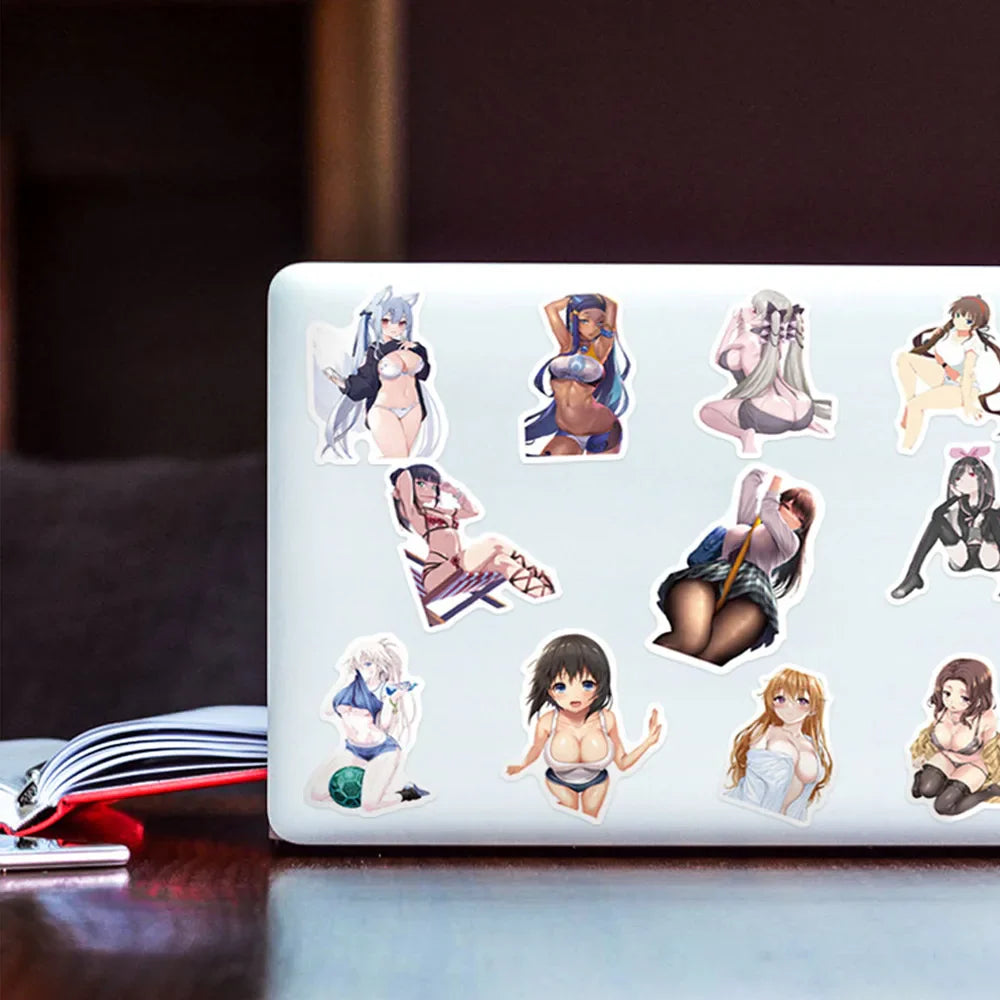 10/30/50pcs Anime Sexy Girl Bunny Waifu Hentai Stickers Deacls Skateboard Laptop DIY Motorcycle Bike Car Cool Waterproof Sticker (ONLINE ORDER ONLY)