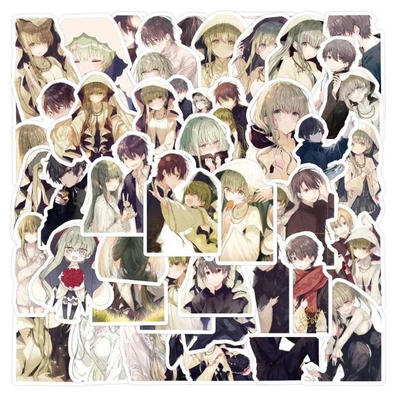 50pcs Saint Cecilia Pastor Lawrence Anime Stickers for Laptop, Phone, Water Bottle, Suitcase, Refrigerator, Stationery Decoration (Online Order Only)