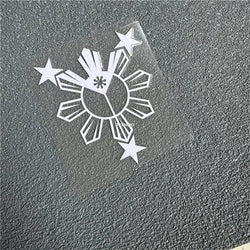 Philippine Filipino Pinoy Pinay Car Stickers Auto Fuel Tank Body Window Vinyl Text Decoration Applique (ONLINE ORDER ONLY)