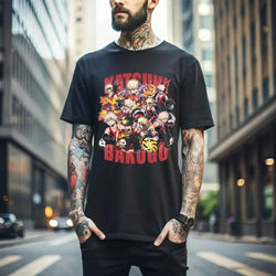Katsuki Bakugo T-Shirt: MHA Manga Hero Anime Gift (ONLINE ORDER ONLY)