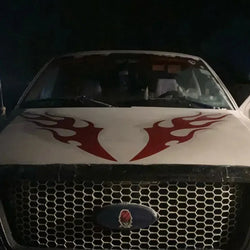 4pcs Fashion Car Stickers Flames Flaming Auto Body Stickers, Stripe Car Door Decals Waterproof Decorative Decal (Online Order Only)