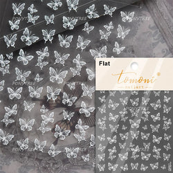 Colourful Butterfly Delicate Anmials Adhesive Nail Art Stickers Dreamy Winter Snowflake Rhinestone Manicure Decals Nail Supplies (ONLINE ORDER ONLY)