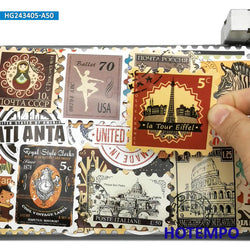 20/30/50Pieces, Stamp Style stickers, Travel Label Ticket, Retro Postmark, for DIY Creative Decoration, Sticker Toys (Online Order Only)