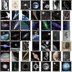 50PCS Cool Mysterious Universe Planet Stickers Graffiti Decals Waterproof Motorcycle Luggage Guitar Skateboard Kid Sticker Toy﻿ (ONLINE ORDER ONLY)
