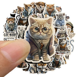 Cute Cat Cartoon Stickers for Phone Laptop Luggage Skateboard - 10/30/50PCS (Online Order Only)