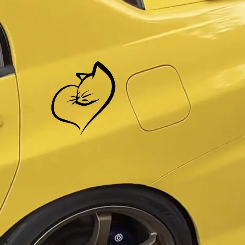 Cats Hearts  Sticker,Cute Car Body Window Bumper Vinyl Decal,For Cars, Trucks, Walls, Laptops, Windows, Motorcycles, Bumpers (ONLINE ORDER ONLY)