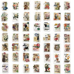 53PCS Sticky Note Stickers Vintage Retro DIY Diary Sticker For Laptop Luggage Skateboard Graffiti Decals Fun Classic Toy (ONLINE ORDER ONLY)