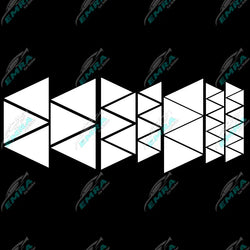 Angular Shape Sticker For Car Motorcycle Sticker Decoration Side Camouflage Kit Wrap Camo Tuning Styling Waterproof Vinyl Decals (ONLINE ORDER ONLY)