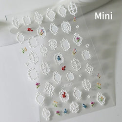 Hot Stamping Colourful Sunflower Starry Night Impressionism Embossment Adhesive Nail Art Sticker Shiny Rhinestone Manicure Decal (Online Order Only)