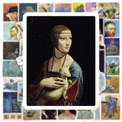 10/30/50PCS World Artist Work Van Gogh, Khalo, and More Aesthetic Sticker Packs (ONLINE ORDER ONLY)