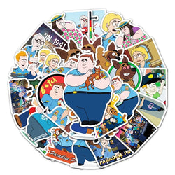 50pcs Paradise PD Cartoon Sticker Set for Laptop, Phone, Car, Water Bottle, Fridge, Stationery (Online Order Only)