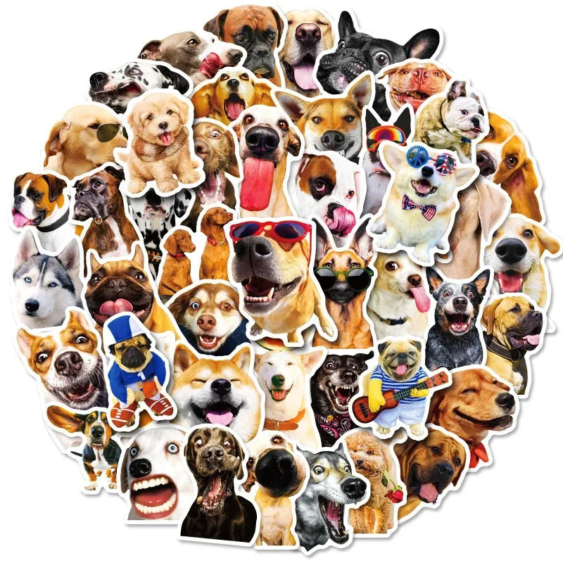 Cute Dog Meme Stickers Pack for DIY Laptop Water Bottle Skateboard (Online Order Only)
