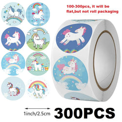 100-500PCS New Kids Stickers Korean Stationery Rolling Cartoon Animal Stickers Roll Small Packaging Stickers Photocard Decor (ONLINE ORDER ONLY)