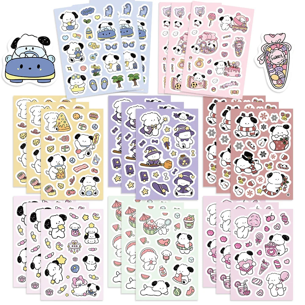 8/16/32pcs Cute Children DIY Puzzle Sticker 8 Animals Dogs Make A Face Funny Assemble Jigsaw Stickers Kids Educational Toys﻿ (ONLINE ORDER ONLY)