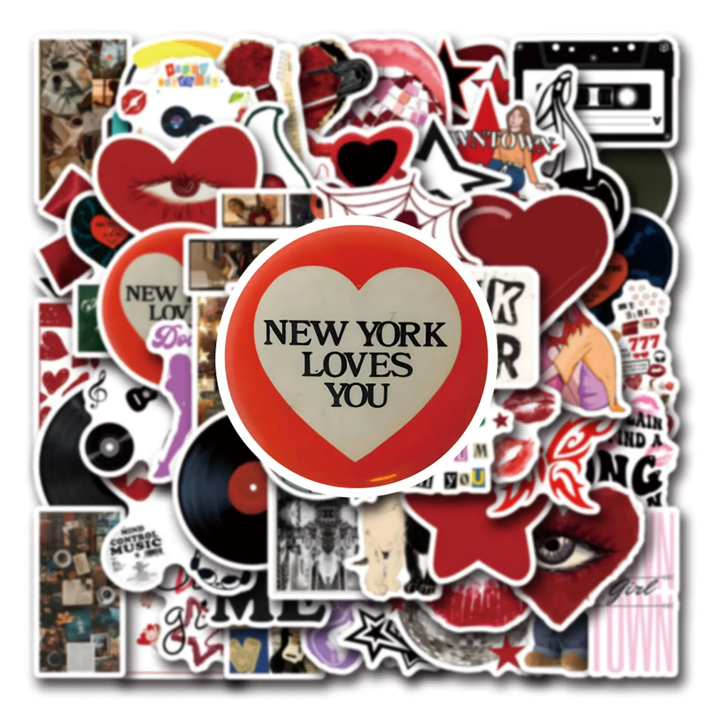 Y2K Girls Cartoon Stickers for Phone Laptop Luggage Skateboard Decals Gift (ONLINE ORDER ONLY)