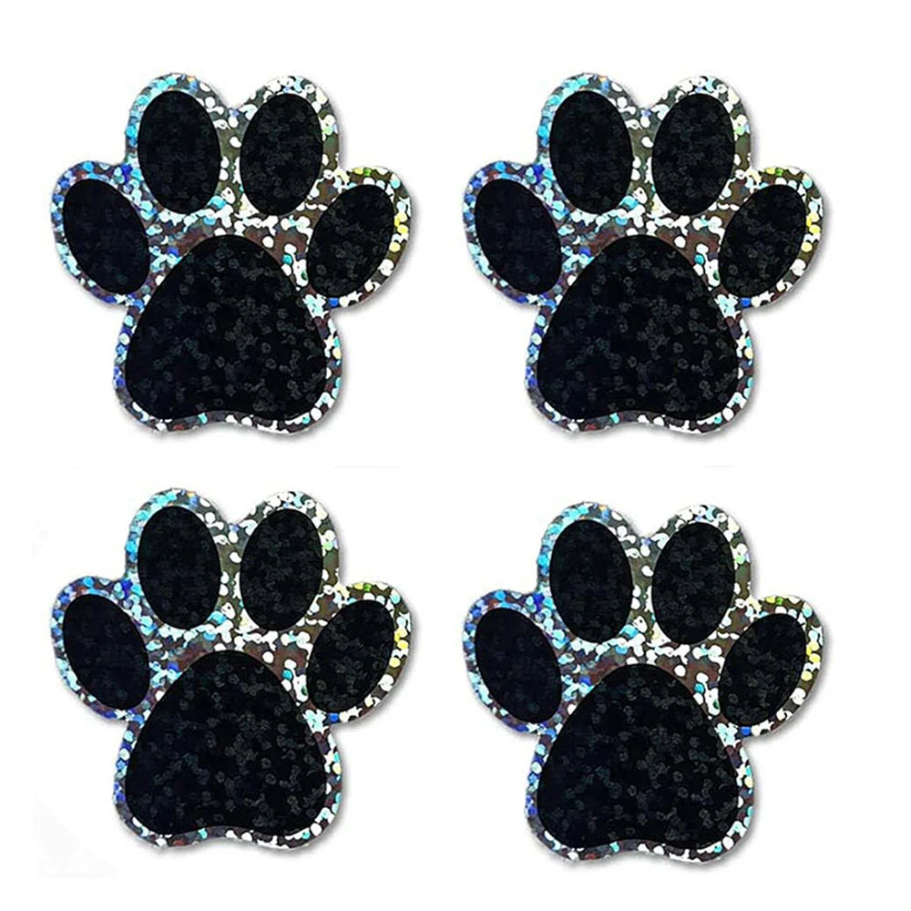 100-500pcs Black laser Sticker Paw Print Reward Stickers Dog Cat Bear Paw Labels for Teacher Student Stationery Sticker (ONLINE ORDER ONLY)