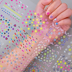 30pcs 3D Daisy Design Nail Art Sticker Set Acrylic Sanding Colorful Floral Decals Self-Adhesive Nail Art Supplies DIY Manicure * (ONLINE ORDER ONLY)