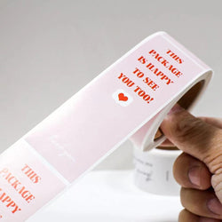 100pcs/Roll 3*9cm Thank You For Your Purchase Stickers For Small Business Gift Package Personalized Labels (Online Order Only)