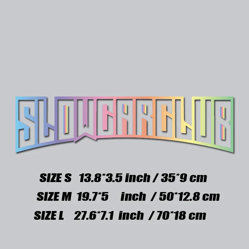 JDM decal"SLOW CAR CLUB",creative&fashion high quality sticker for cars trucks !For a Unique look (ONLINE ORDER ONLY)