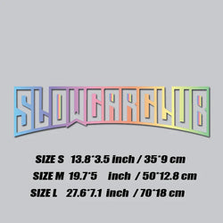 JDM decal"SLOW CAR CLUB",creative&fashion high quality sticker for cars trucks !For a Unique look (ONLINE ORDER ONLY)