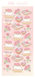 Cute Star Moon Rose Series Laser Stickers Hand Account Idol Card DIY Material Decorative Sticker Personalized Korean Stationery (ONLINE ORDER ONLY)